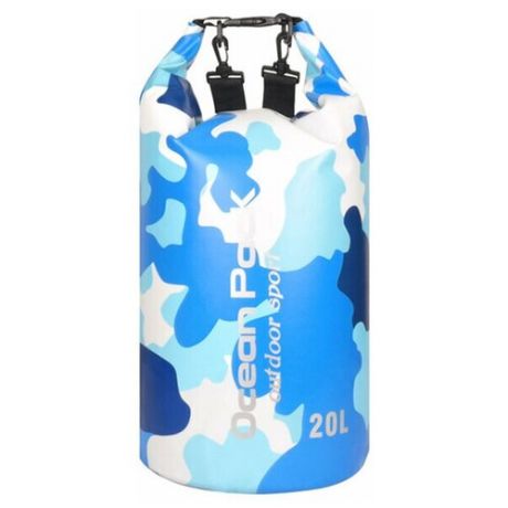 Водонепроницаемая сумка Nuobi Camouflage Ocean Pack (Голубой (20 л))