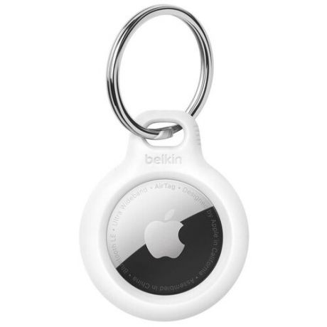Держатель с кольцом Belkin Secure Holder Key Ring (F8W973btWHT) для Apple AirTag (White)