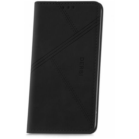 Чехол книжка для Xiaomi Redmi Note 9 Pro / Note 9S / Note 9 Pro Max Derbi Open Book-5 Black / чехол книжка на телефон / противоударный чехол / чехол с подставкой / защитный чехол / чехол с защитой экрана / чехол трансформер / чехол с магнитом / защита 360 / чехол с отделением для карт и визиток / фирменный чехол / чехол на телефон / эко кожанный чехол на телефон / магнитный чехол / чехол для телефона / магнитная книжка / чехол для ксяоми / хаоми / хайоми / ксяеми / киаоми / редми / ми