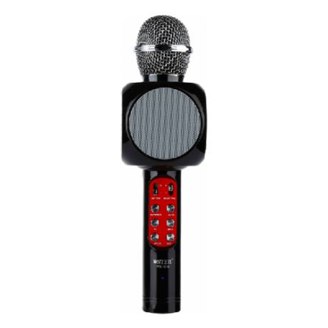 Беспроводной караоке микрофон со встроенной колонкой Wster WS-1816 (Черный)
