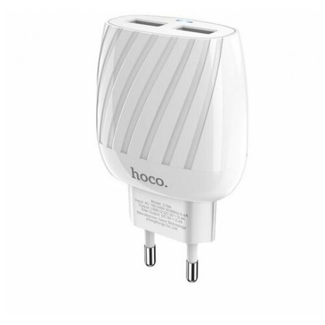 Сетевое зарядное устройство Hoco C78A Max energy, белый
