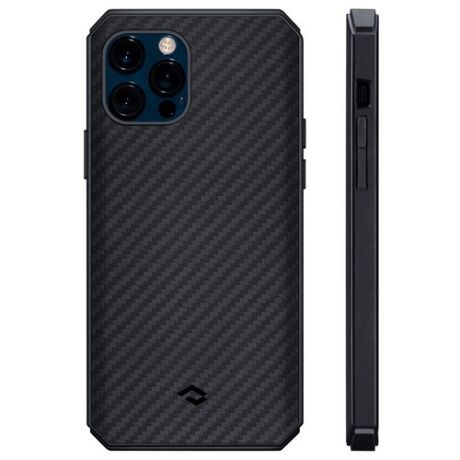 Чехол Pitaka MagEZ Pro 2 (KI1201PP) для iPhone 12/12 Pro (Black/Grey)