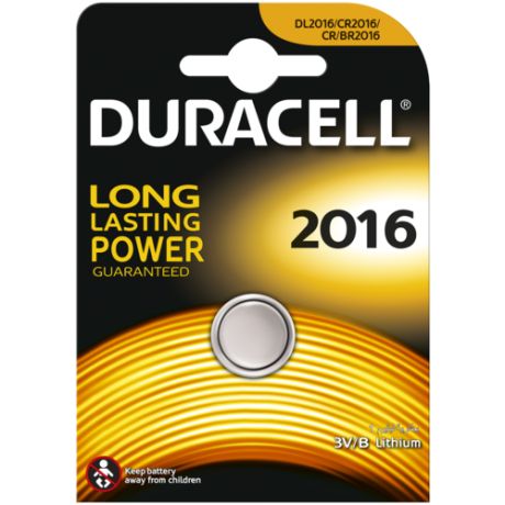 Батарейка Duracell 2016, 1 шт.