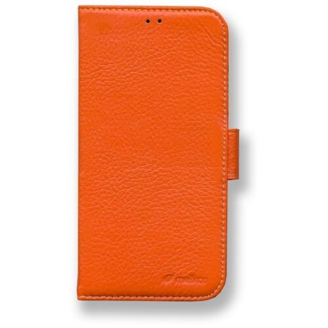 Кожаный чехол книжка Melkco для Apple iPhone 12/12 Pro (6.1") - Wallet Book Type, оранжевый