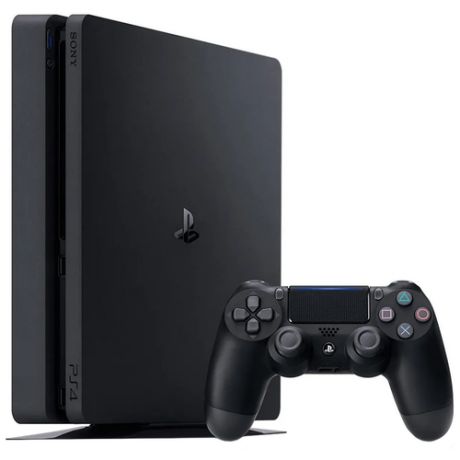 Игровая приставка Sony PlayStation 4 Slim 1000 ГБ HDD, черный