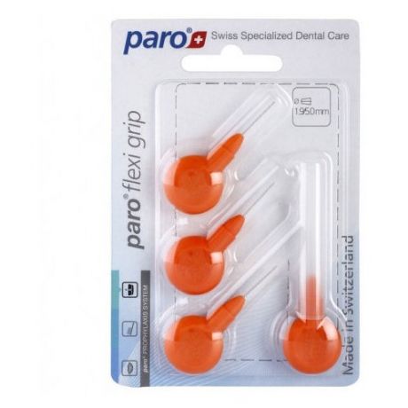 Paro flexi grip Конические мягкие ершики , Ø 1,9-5 мм, оранжевые, упаковка 4 шт