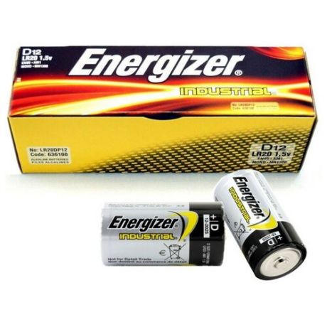 Батарейки Energizer LR20 Industrial E301425000 BOX12