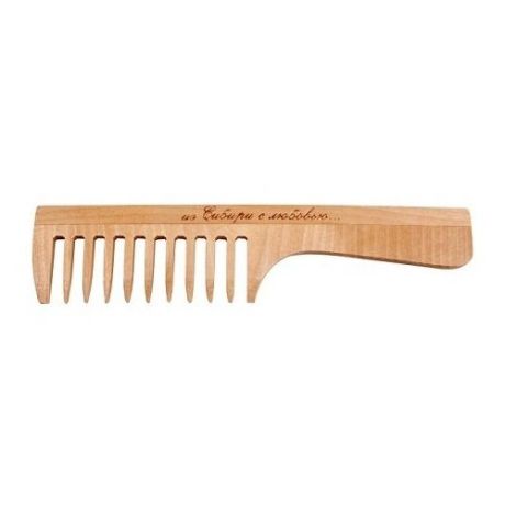 Деревянная расчёска с ручкой редкий зуб RD3301 Тимбэ