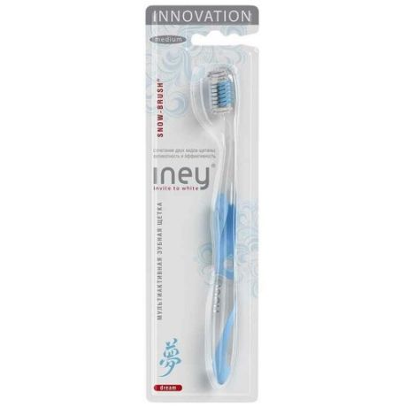 Зубная щетка Iney Snow-brush, средней жесткости, wind