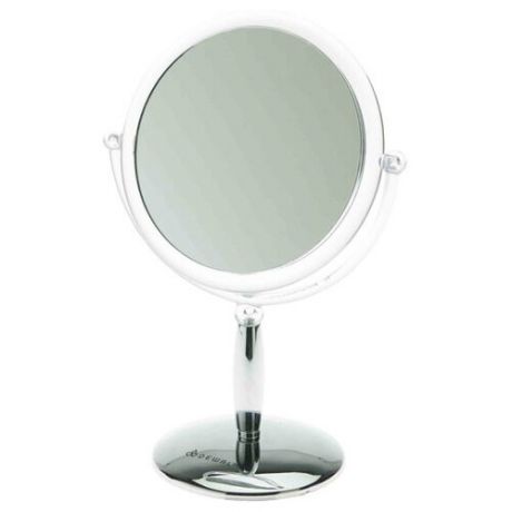 Зеркало настольное DEWAL, пластик, серебристое 15x21,5см DEWAL MR-MR-417
