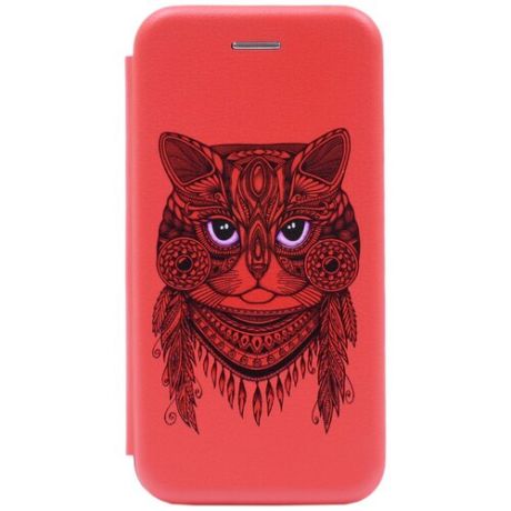 Чехол-книжка Book Art Jack Grand Cat для Huawei Honor 8C красный