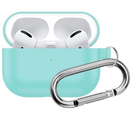 Чехол для Apple AirPods Pro силиконовый InnoZone Hang Case - Бирюзовый (APP-20C-MK-18)