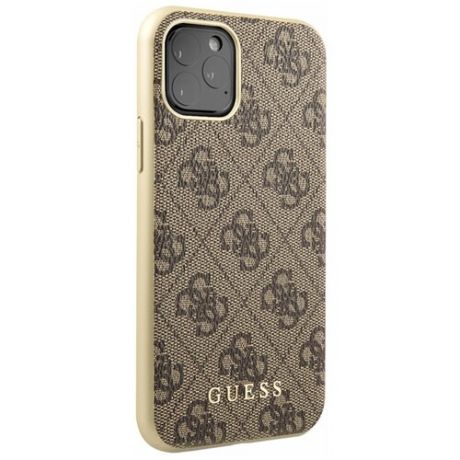 Чехол Guess для iPhone 11 Pro 4G collection Hard Brown