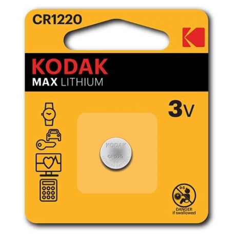 Батарейка Kodak Max Lithium CR1220, 1 шт.