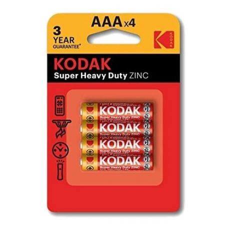Батарейка Kodak Super Heavy Duty AAA, 4 шт.