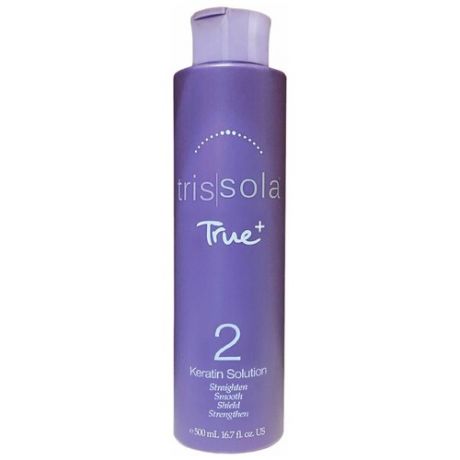Trissola True + Разглаживающая сыворотка для жестких и кудрявых волос «Keratin Solution» 500 мл.