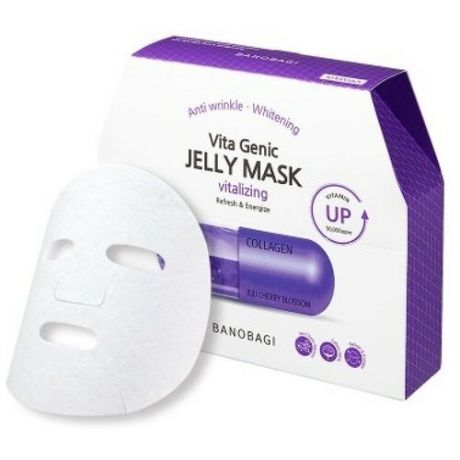 BanoBagi Vita Genic Jelly Mask VITALISING Витаминная тканевая маска (Питательная), 5шт.
