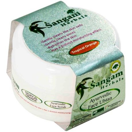 Sangam Herbals скраб Ayurvedic Face Ubtan Tropical Orange 40 г