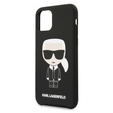 Чехол-накладка Karl Lagerfeld Karl Lagerfeld Liquid silicone Iconic Hard для Apple iPhone 11 Pro Max black