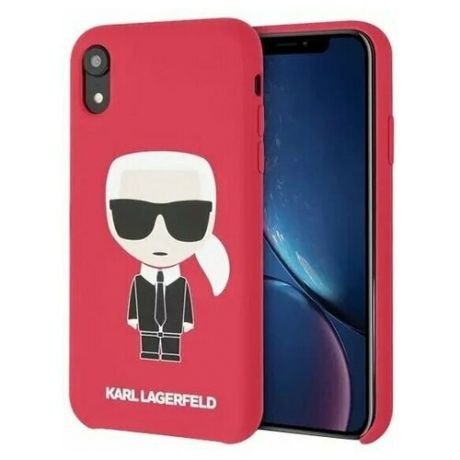 Чехол Karl Lagerfeld Liquid Iconic (KLHCI61SLFKRE) для iPhone XR (Red)