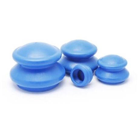 Просто-полезно вакуумные банки Банки массажные резиновые для вакуумного массажа Просто-Полезно синий 4 шт.