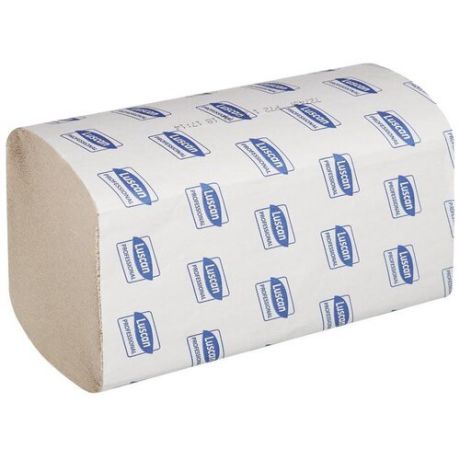 Полотенца бумажные Luscan Professional V-сложения белые однослойные 250 листов, 20 уп. по 250 лист.