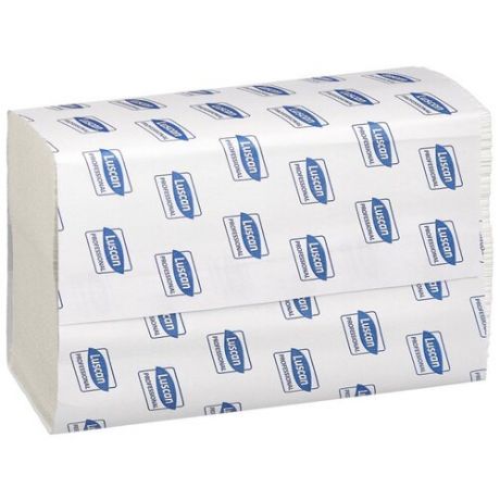 Полотенца бумажные Luscan Professional Z-сложения белые двухслойные 190 листов 190 лист.