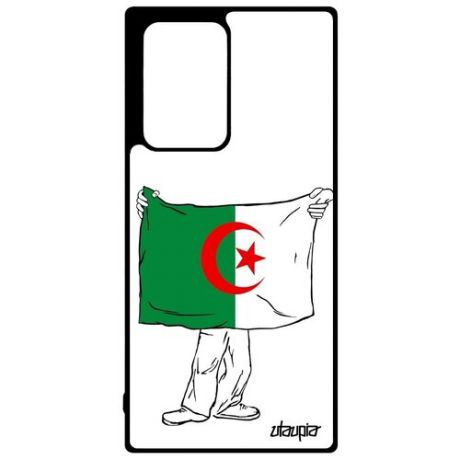 Защитный чехол на // Galaxy Note 20 Ultra // "Флаг Бельгии с руками" Стиль Дизайн, Utaupia, белый