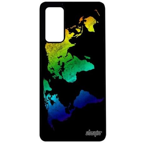 Защитный чехол для смартфона // Samsung Galaxy S20FE // "Карта мира" География Атлас, Utaupia, черный