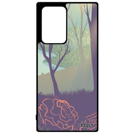 Защитный чехол на смартфон // Samsung Galaxy Note 20 Ultra // "Лесные розы" Озеро Пейзаж, Utaupia, цветной
