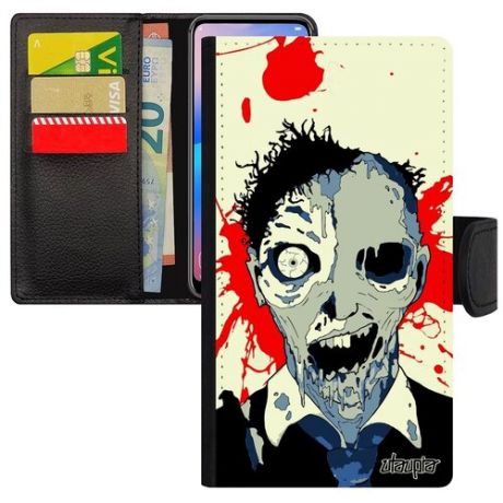 Защитный чехол книжка на мобильный // Apple iPhone 8 Plus // "Зомби" Монстр Хэллоуин, Utaupia, цветной