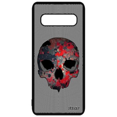Защитный чехол для смартфона // Galaxy S10 Plus // "Череп" Skull Мертвец, Utaupia, цветной