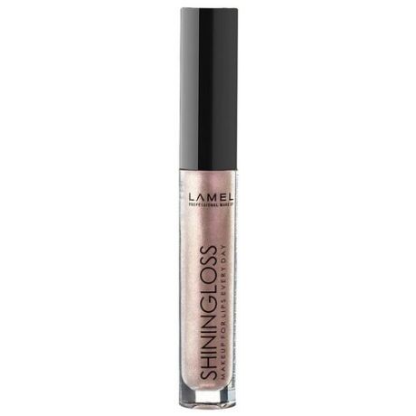 Lamel Professional Блеск для губ Shining Gloss, 406 розовый крем
