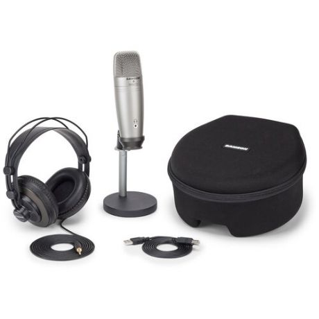 Микрофон Samson C01U Pro Podcasting Pack, silver