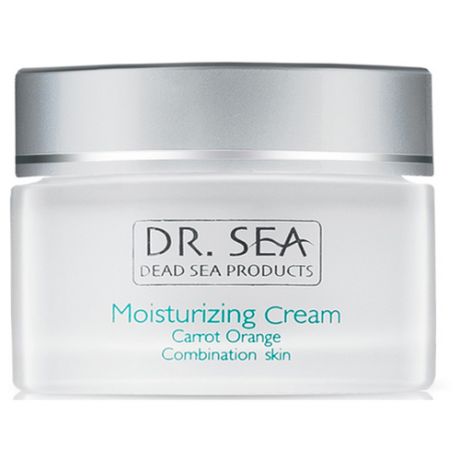 Dr. Sea Moisturizing Cream Carrot & Orange Увлажняющий крем для комбинированной кожи лица с минералами Мертвого моря, маслами моркови и экстрактом апельсина, 50 мл