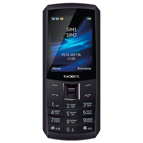 Телефон teXet TM-D328, черный