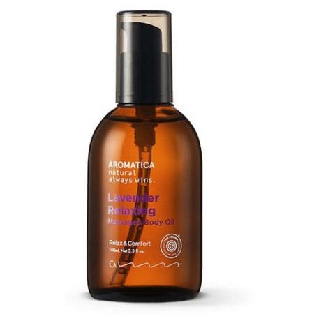 Aromatica Масло для тела Lavender Relaxing Massage & Body Oil Массажное для тела с лавандой, 100 мл