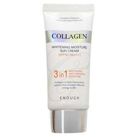 Enough крем Collagen Whitening Moisture Sun Cream 3 in 1, SPF 50, 50 мл, 1 шт