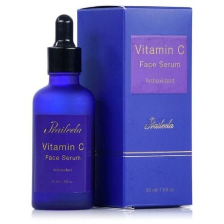 Praileela Vitamin C Face Cerum Antioxidant Антиоксидантная сыворотка для лица с витамином С, 50 мл