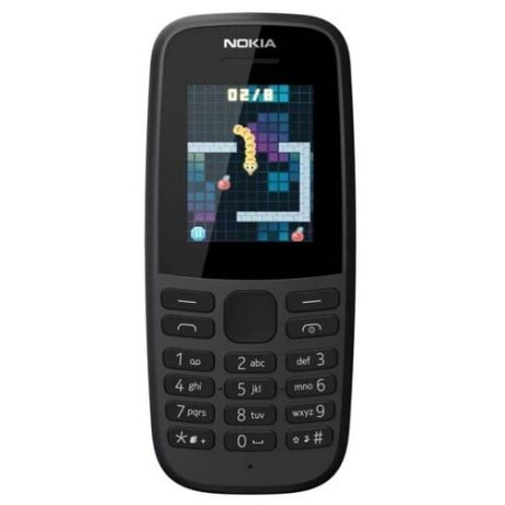 Телефон Nokia 105 SS (2019) без з/у, черный