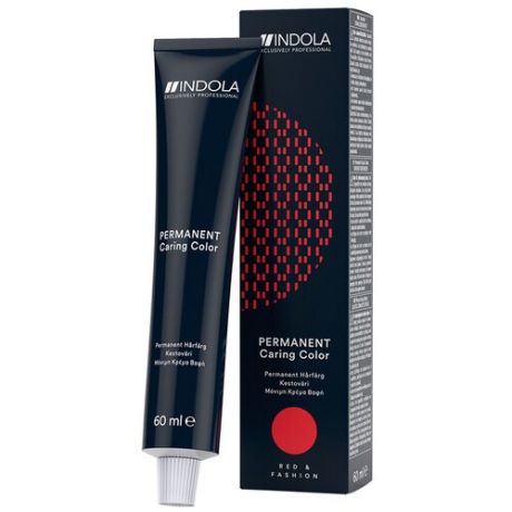 Indola Permanent Caring Color Стойкая крем-краска для волос Red & Fashion, 6.80 темный русый шоколадный натуральный, 60 мл