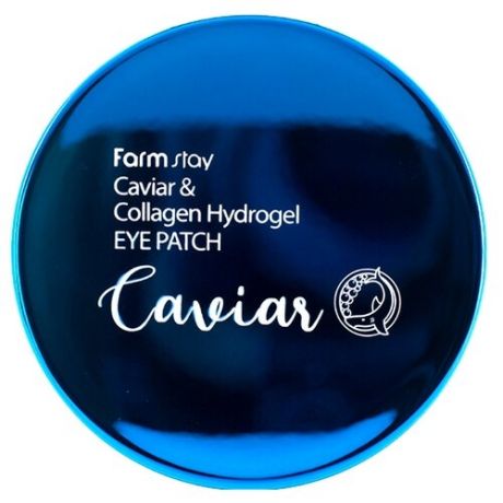 Farmstay Патчи для кожи вокруг глаз Caviar & Collagen Hydrogel Eye Patch, 60 шт.