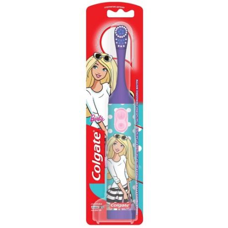 Вибрационная зубная щетка Colgate Barbie (CN07552A), фиолетовый