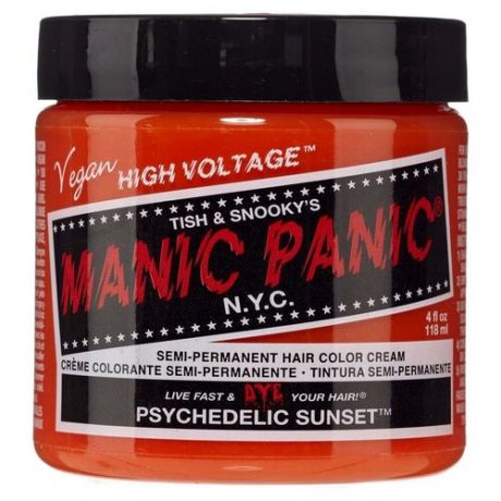 Крем Manic Panic High Voltage Psychedelic Sunset оранжевый оттенок, 118 мл