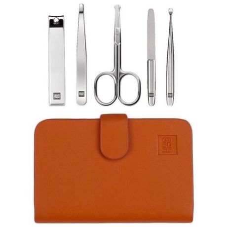 Набор Xiaomi Huo Hou, серебристый/коричневый, 5 предметов