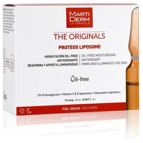 Martiderm The Originals Proteos Liposome ампулы для лица, 2 мл , 10 шт.