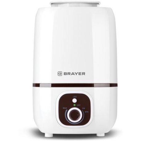 Увлажнитель воздуха BRAYER BR4701, белый/коричневый