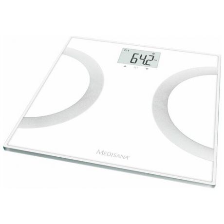 Весы напольные электронные Medisana BS 445 Connect белый/серебристый (40441)