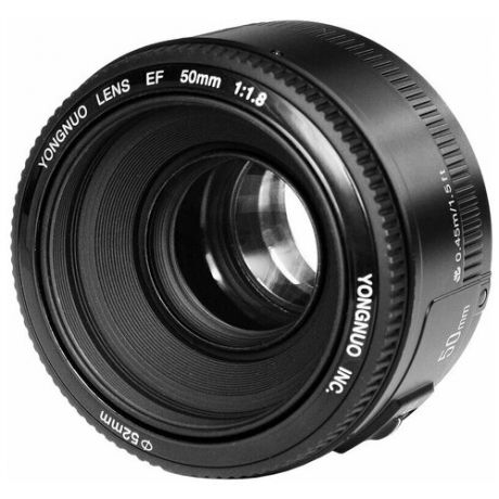 Объектив YongNuo AF 50mm f/1.8 Canon EF черный