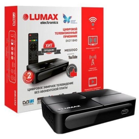 Цифровой телевизионный ресивер Lumax DV 2118 HD